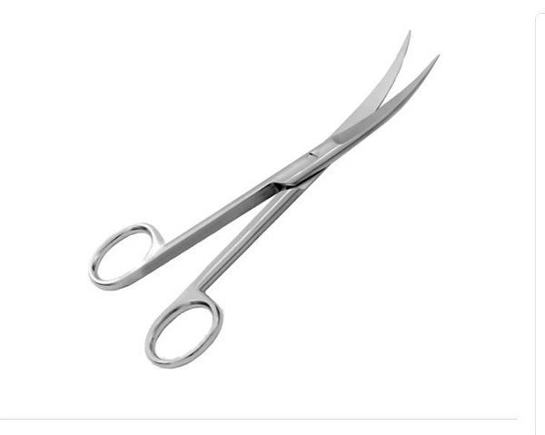 Tesoura Cirúrgica Curva Fina - Fina 15cm