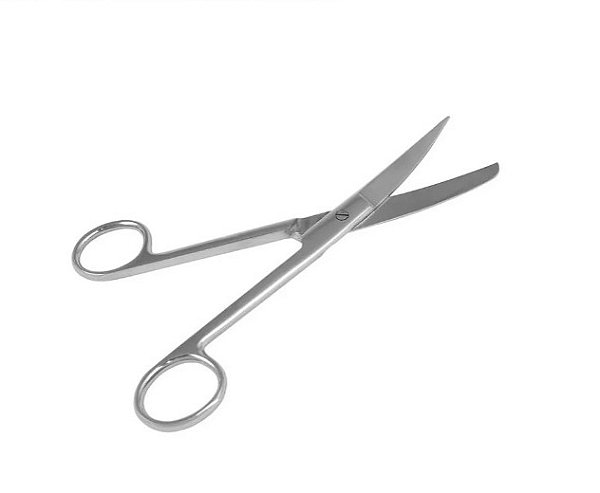 Tesoura Cirúrgica Curva Fina - Romba 15cm