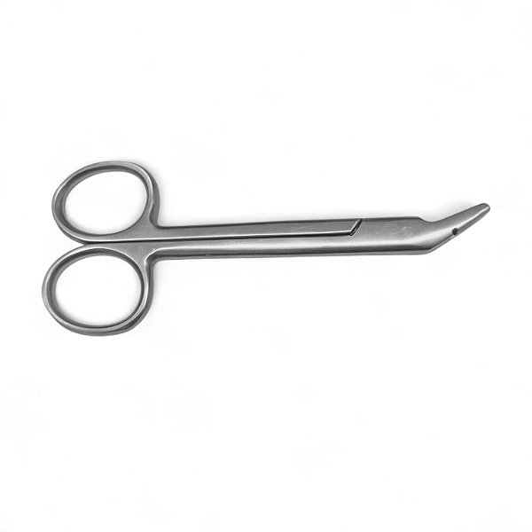 Tesoura Fio de aço angulada 11cm