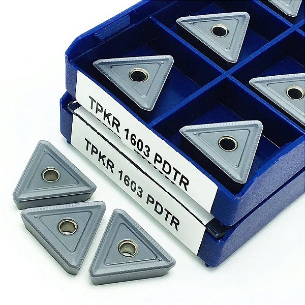 Inserto pastilha TPKR 1603 PDTR usinagem de metais