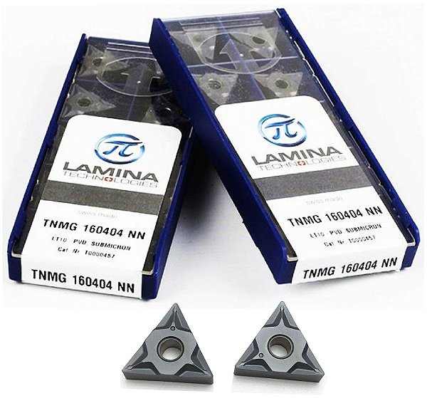 Inserto pastilha de videa Tnmg 160404NN para usinagem Metais em geral