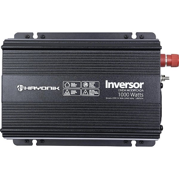 Inversor 1000W 12VDC/220V USB Modificada PW119 Hayonik 67219