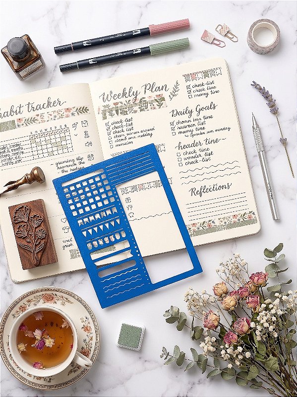 Stencil para Planner e Bullet Journal | Flowin