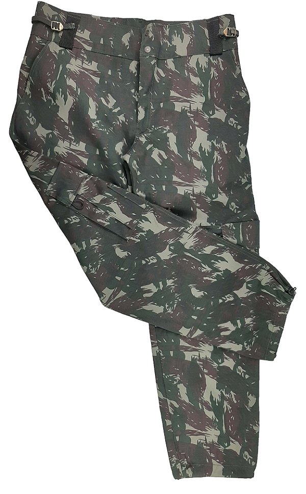 calça rip stop camuflada