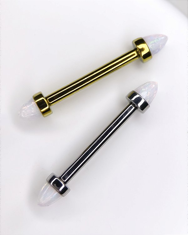 Piercing Barbell com Opala Spike - Titânio