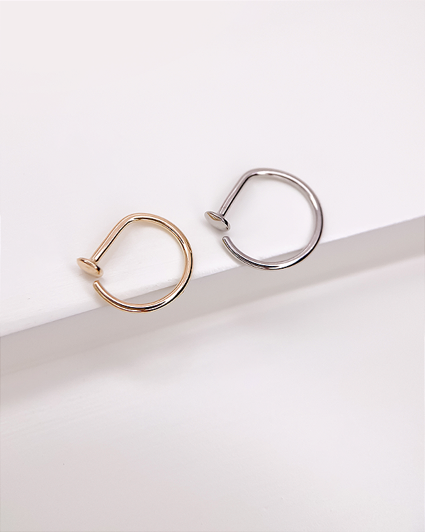 Piercing G-ring - Ouro 14k