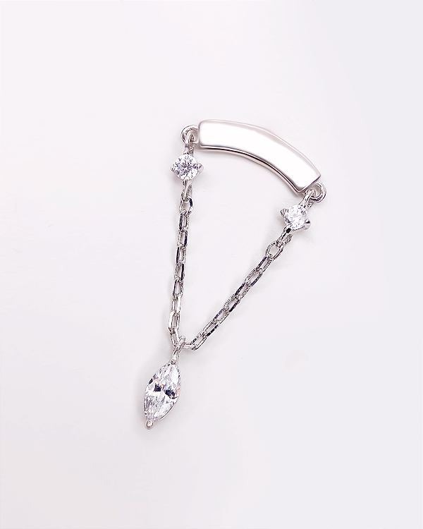 Piercing Labret Ciel Pendente - Ouro 14k