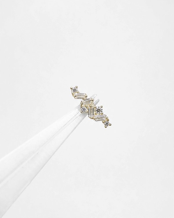 Piercing Labret Classic - Ouro 14k
