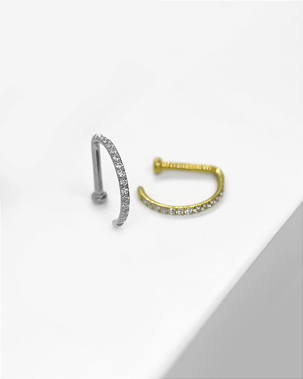 Piercing G-ring com Zircônias - Titânio