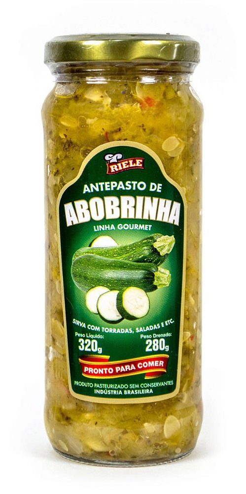 Antepasto De Abobrinha 320g Riele Alimentos