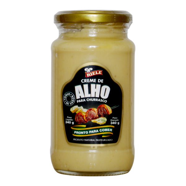 Creme De Alho Para Churrasco Ou Para Pão De Alho 340g Riele Conservas