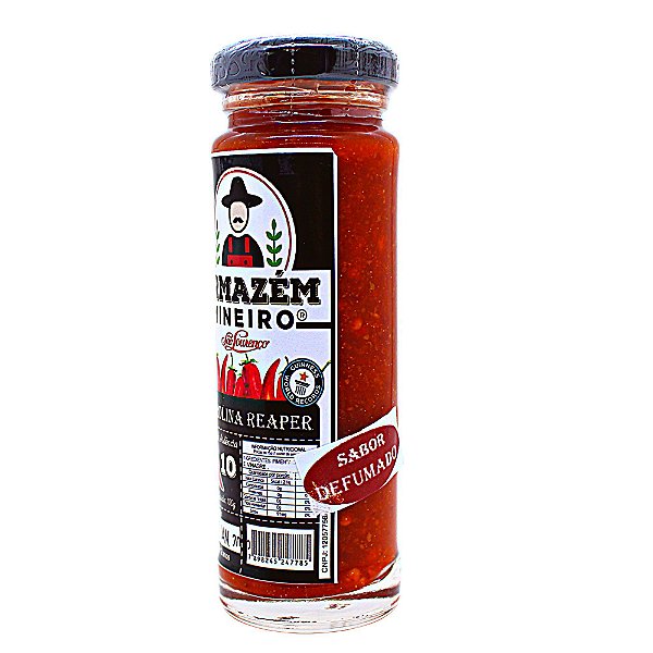 Pimenta Carolina Reaper 100g Sabor Defumado Armazém Mineiro Grau de Ardência 10 100% Artesanal