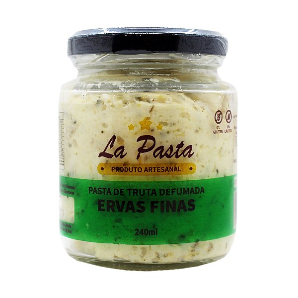 Pasta De Truta Defumada com Ervas Finas Pote 240ml La Pasta