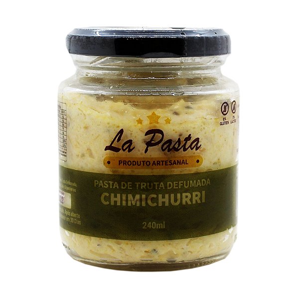 Pasta De Truta Defumada com Chimichurri  Pote 240ml La Pasta