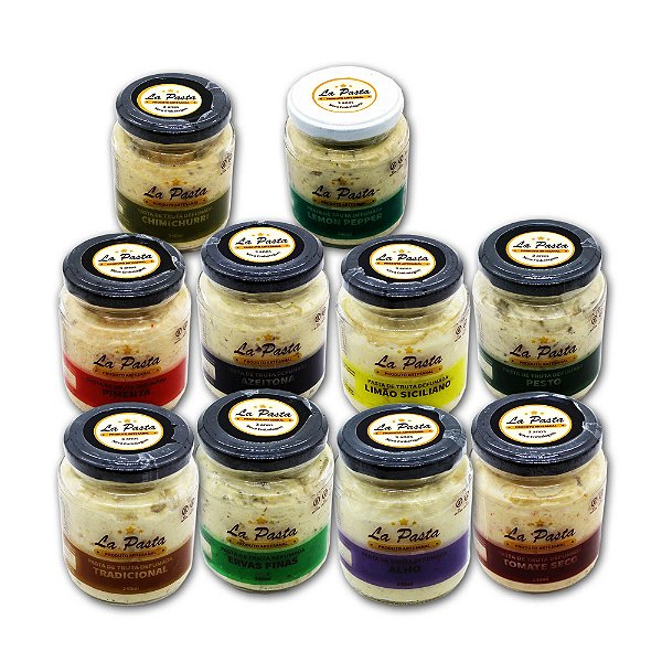 Kit Pasta de Truta Defumada com 10 unidades com sabores diversos
