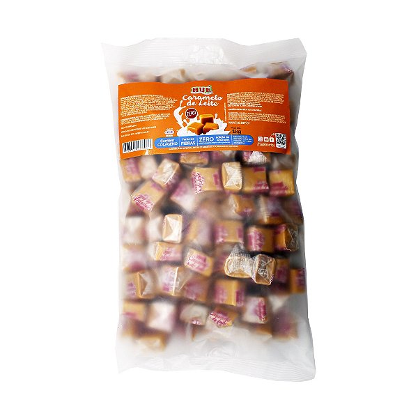 Bala de Caramelo de Leite Diet Hué (Sem Adição de Açúcares) Sem Glúten Pacote 1KG