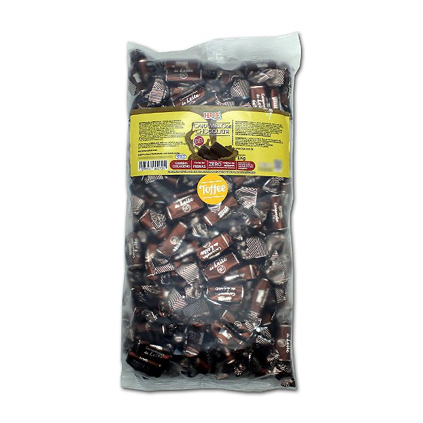 Bala Toffee Caramelo de Chocolate Diet Hué (Sem Adição de Açúcares) Sem Glúten Pacote 1KG