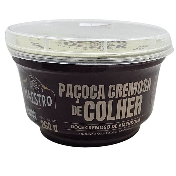 Paçoca Cremosa de Colher Gourmet Pote 260g Maestro