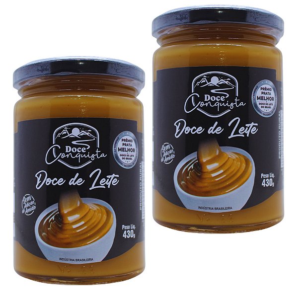 Doce de Leite Tradicional com Açúcar Sem Adição de Amido 430g Doce Conquista Kit com 2 unidades