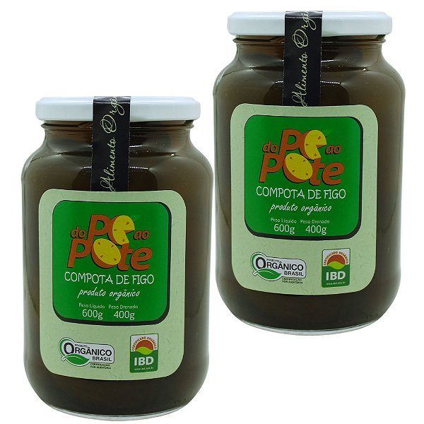 COMPOTA DE FIGO EM CALDA ORGÂNICA DO PE AO POTE 2 UNIDADES