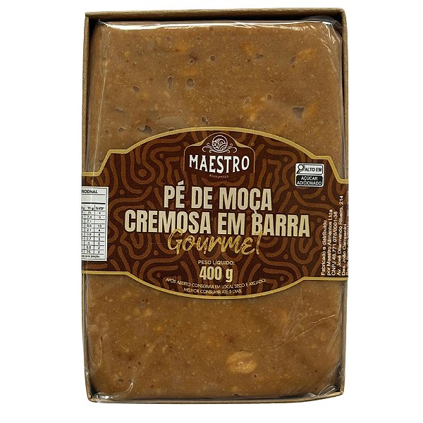 Pé de Moça Cremosa em Barra Gourmet 400g - Maestro Alimentos