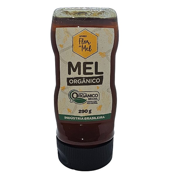 Mel Orgânico 290g (Puro) Sem Glúten Premium Apiário Flor de Mel
