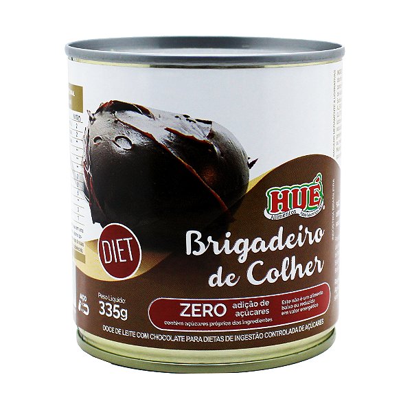 Brigadeiro de Colher Diet Hué (Sem Adição de Açúcares) Sem Glúten Lata 335g