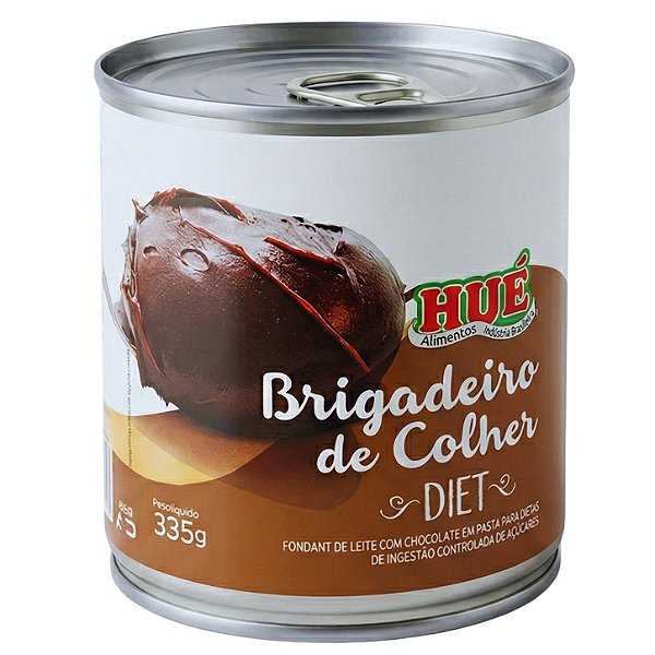 Brigadeiro de Colher Diet Hué (Sem Adição de Açúcares) Sem Glúten Lata 335g
