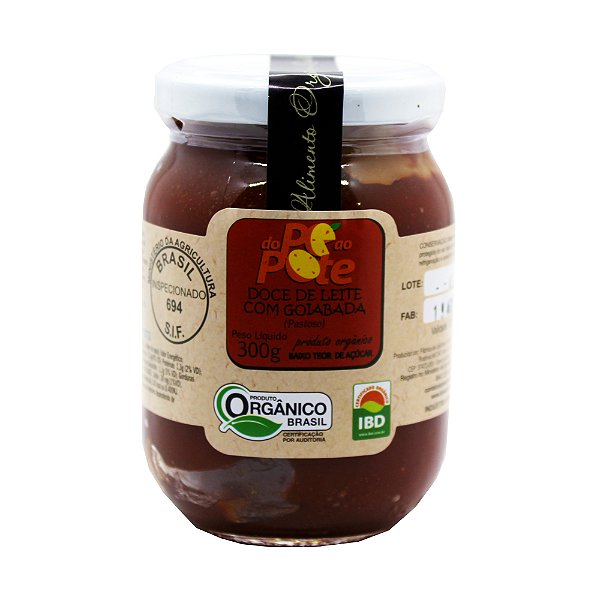 Doce de Leite com Goiabada Orgânico 300g com Açúcar Sem Glúten Do Pé ao Pote
