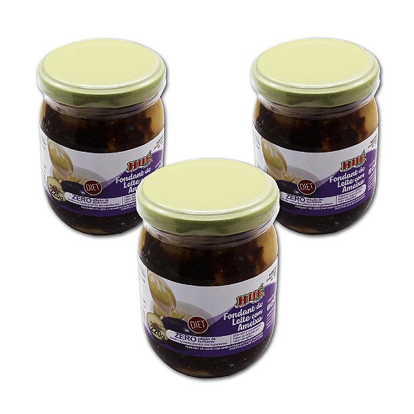 Fondant de Leite com Ameixa Diet Hué (Sem Adição de Açúcar) Sem Glúten 220g Kit 3 unidades