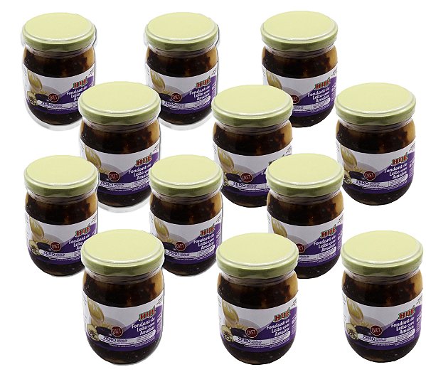 Fondant de Leite com Ameixa Diet Hué (Sem Adição de Açúcar) Sem Glúten 220g Kit 12 unidades