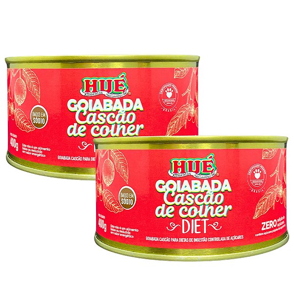 Goiabada Cascão de Colher Diet 400g Vegana Baixo em Sódio e Sem Glúten Kit 2 unidades