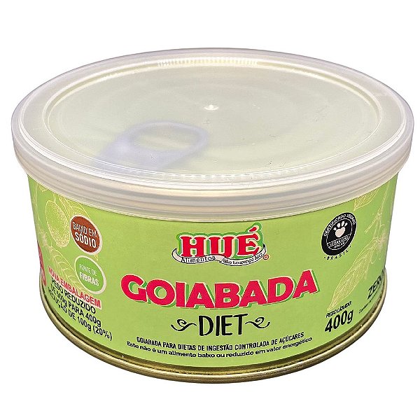 Goiabada Diet 400g Vegana Baixo em Sódio Fonte de Fibras Sem Glúten