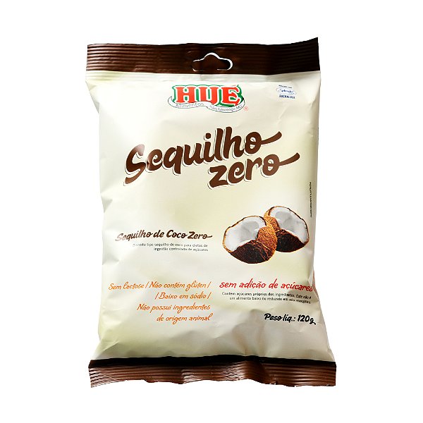 Sequilho de Coco Zero Hué (Sem Adição de Açúcares) Vegano Sem Glúten Sem Lactose 120g