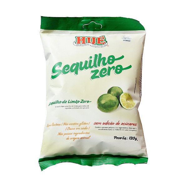 Sequilho de Limão Zero Hué (Sem Adição de Açúcares) Vegano Sem Glúten Sem Lactose 120g
