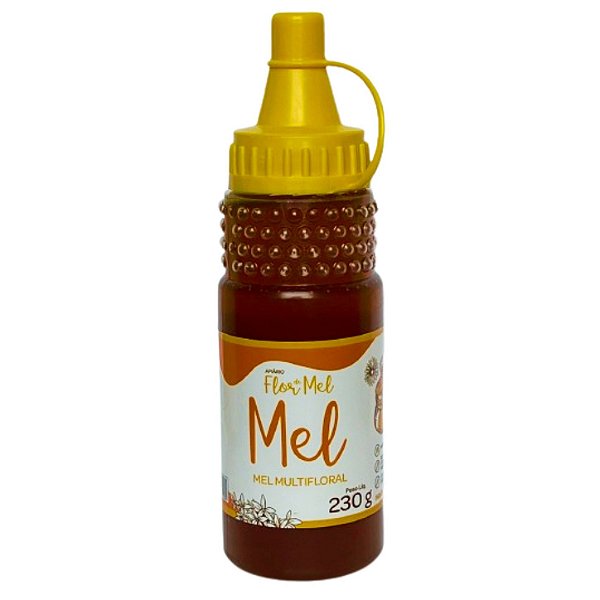 Mel Multifloral Flores Silvestres 230g 100% Puro Sem Glúten Apiário Flor de Mel