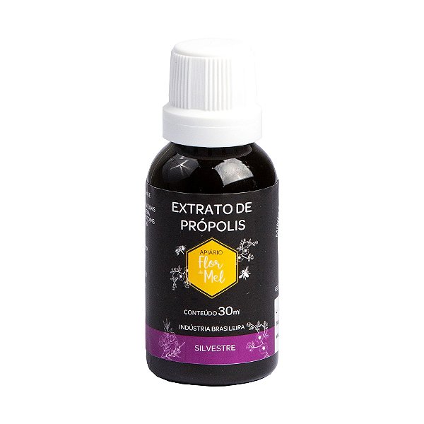 Extrato de Própolis 30 ml Gotejador Sem Glúten Apiário Flor de Mel