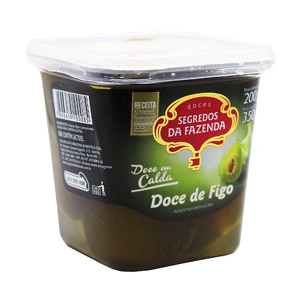 Doce De Figo Em Calda 200g Com Açúcar Segredos Da Fazenda