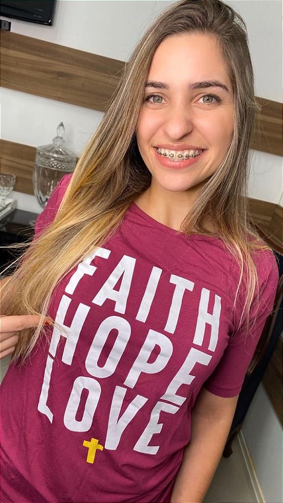 camiseta faith hope love