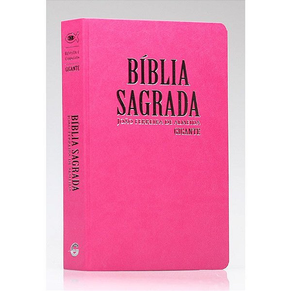 Bíblia Sagrada | RC | Letra Gigante | Com Mapas | Semi - Luxo | Rosa