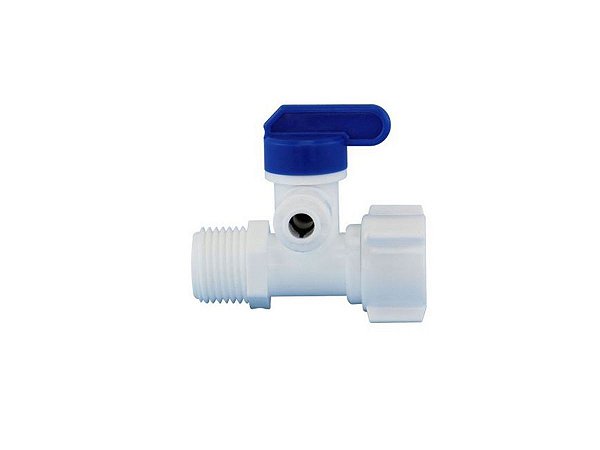 Adaptador Plastico T 1/2 x Engate p/Mangueira 1/4 c/Registro