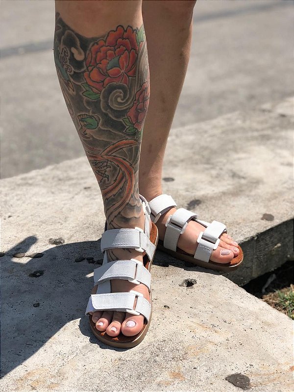 Sandália Trix White