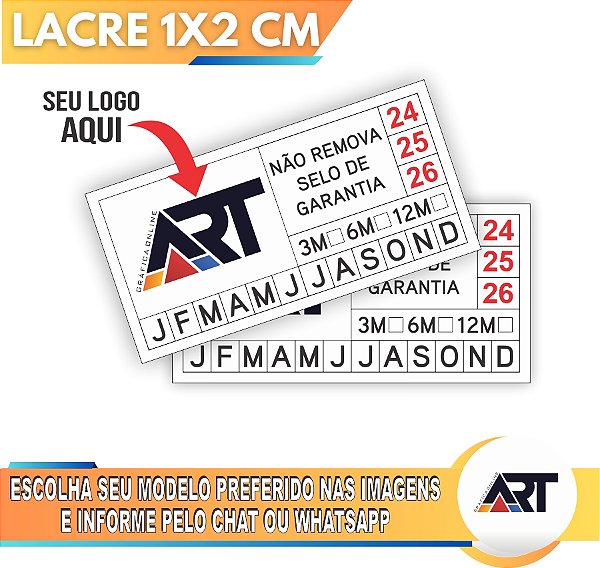 1.000 Lacres Casca de Ovo 1x2cm (destrutível)