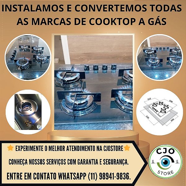 Instalador Cooktop A Gás Com Conversão para Gás Encanado