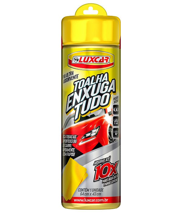 Toalha Pva Enxuga Tudo Luxcar, Limpa/seca Com Alta Absorção!