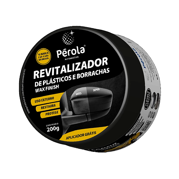 Renovador De Plásticos E Borrachas Pérola 200g Com Aplicador