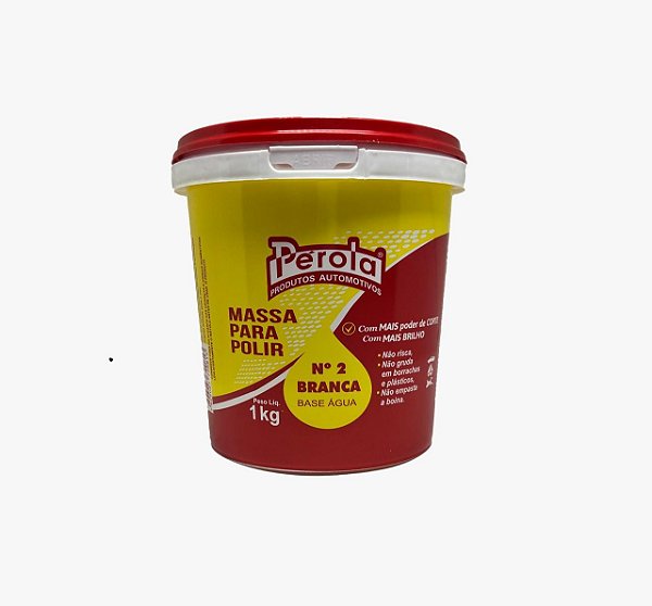 Pérola Massa P/ Polir Alto Poder De Corte N2 Base Água 1kg