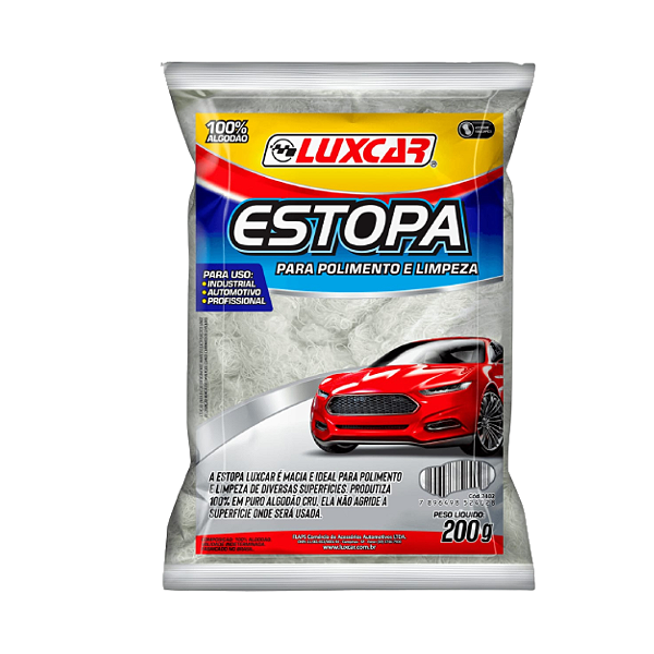 Luxcar, Estopa De Polimento Alta Qualidade P/ Uso Geral 200g