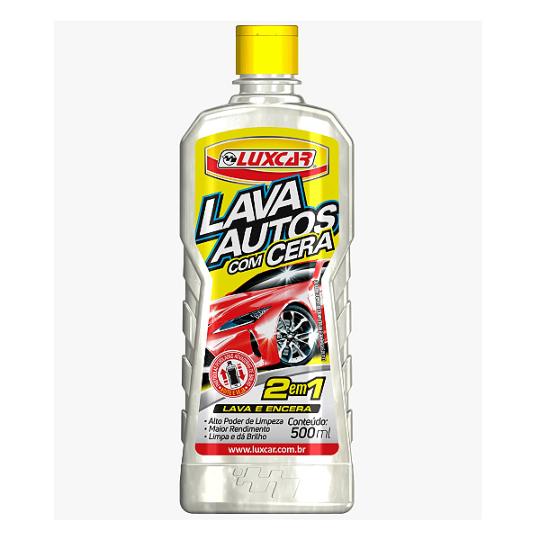 Shampoo Para Carro, Lava Autos Com Cera 2 Em 1 - 500ML