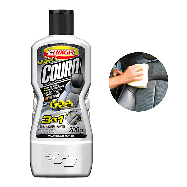 Revitalizador de Couro Luxcar 200g – Hidrata, Protege e Renova com Toque Profissional